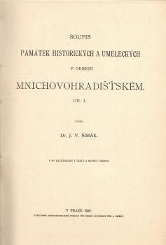 Soupis památek historických a uměleckých v okresu mnichovohradišťském, díl I.