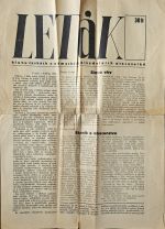 Leták klubu českých a německých divadelních pracovníků. - 