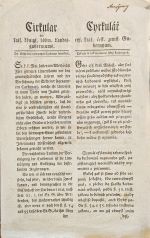 Cyrkulář  Týkage se tak nazwané sekty karbonárů. - 