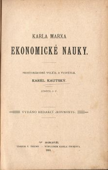Karla Marxa Ekonomické nauky. 