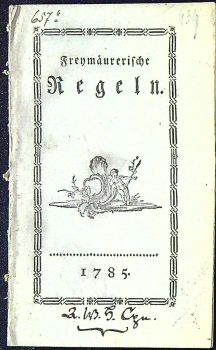 Freymäurerische Regeln.