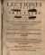 LECTIONES PUBLICAE SEU TRACTATUS JURIDICUS, In quo QUAESTIONES AD DUAS RUBRICAS Qui testam: facere possunt, & Quemadmodum testamenta fiant, tam ex jure civili, quam canonico spectantes, scholastico more resolvuntur. Composium & in UNIVERSITATIS CAROLO-FERDINANDEAE. PRAGENSIS Magnae Aulae Carolinae, Auditorio Juridico dictatus. - Schambogen, Johann Christoph