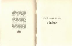 Výkřiky svaté Terezie.