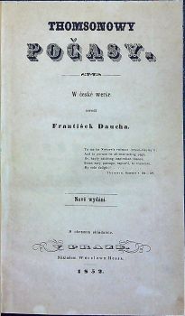 Thomsonowy Počasy. W české werše uwedl František Daucha.