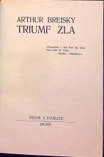 Triumf zla. - Breisky, Arthur