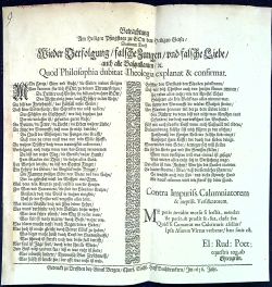 Betrachtung Am Heiligen Pfingstage zu GOtt dem Heiligen Geiste/ Darinnen Trost Wieder Verfolgung/ falsche Zungen/ vnd falsche Liebe/ auch alle Basquillanten/ etc. Quod Philosophia dubitat Theologia explanat & confirmat.