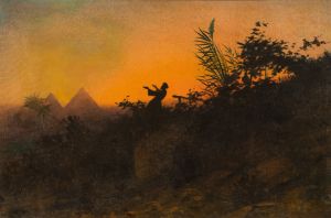 Morgengebet, Pyramiden - Diefenbach, Karl Wilhelm