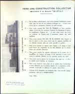 Vers une construction collective (Manifeste V du Groupe "De Stijl"). - Doesburg, Théo van