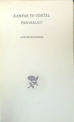 Kampak to odešel pan Halas? - Kundera, Ludvík