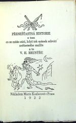 Přenešťastná historie o tm co se může státi, když tak spánek schvátí nešťastného malíře a to V. H. Brunýře - Brunner, V. H.