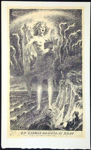 Ex libris Bohuslav Rupp - Švabinský, Max