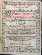 HUSSUS COMBUSTUS, NON CONVICTUS. Das ist: GRündliche und eigentliche Beschreibung aller Handlungen/ Tractaten, Predigten/ Discursen, Orationen, Citationen, Anklagen/ und Verantwortungen/ Audientzen/ Bäpstlichen Bullen und Cruciaten, Inquisition Artickeln und Interrogatorien: Ingleichen/ Röm. Keys. und Königl. Maj. des Concilij/ Fürst = und Herrlicher/ auch der Universiteten/ Stände und Städte/ in/ und ausser dem Königreich Böheimb/ Nachrichtungs = Trost = und Warnungs Schrifften/ welche in Sachen M. Johan Hussen/ Predigers zu Praga/ in der Capel zum unschüldigen Kindlein/ Bethlemen genand/ vor/ im/ und nach dem allgemeinem Costnitzer Concilio ergangen seyn. Alles/ Theile aus dessen hinterlassenem Manual und Operibus, Theils aus eines Böhmischen Freyherrn Secretarij Protocol, Theils hierüber verfertigten Instrumenten, alten Bibliothecken/ und erwehnten Schreiben zusammen getragen/ mit zweyen Judiciis Herrn D. Lutheri/ auch nützlichen Registern gezieret/ Durch .... - Walpurger, Christoph Wilhelm