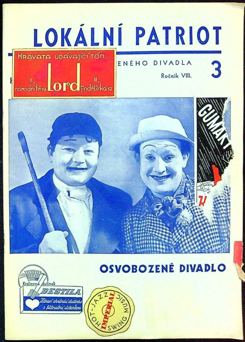 Lokální patriot. Noviny Osvobozeného divadla. Ročník VIII., číslo 3.