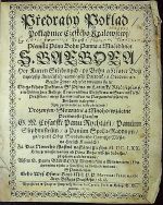 Předrahý Poklad/ Pokladnice Cžeského Králowstwj/ To gest: Přemilá Pánu Bohu Panna a Mučedlnice S. BARBORA/ Hor Kutten Střjbrných/ npo Bohu a Matce Božj neylepssý Autočisstě/ neymilegssy Patronka a Orodownice. Gegjžto Žiwot asy před dwauma sty let Od gakéhos Doktora S. Pjsma w Latinské Ržeči sepsaný/ a w Bibliothece Kollege Towarystwa Gežjssowa w Starém Městě Pražském/ mezy starými rukau na Pargaméně psanými Knihami nalezený: Nynj pak w nowě na česko přeložený/ Vrozeným/ Slowutné a Mnoho=wzáctné Poctiwosti Panům G. M. Cýsařské Panu Rychtáři/ Panům Ssephmistrům/ a Panům Spolu=Raddnjm/ gako y celé Obcy Swobodného Hornjho Města na Horách Kuttnách/ Za Dar Nowého sstastně nastáwagicýho M.DC.LXX. Léta/ s winssowánjm od Pána Boha wsseho dobrého/ připsaný a obětowaný/ Wssem S. Panny BARBORY Milownjkům a Milownjcem/ k duchwnjmu vžitku a Pottěssenj na swětlo se wydáwá S Powolenjm Geho Wys: Oswjc: Knjž: Mil: P. P. MATHAEI FERDINANDI Arcy=Biskupa Prazského/ etc etc. - 