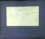 Krátká notace s podpisem na kartičce. - Blech, Leo