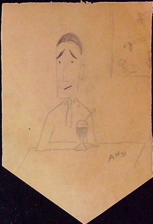 Karikatura Bedřicha Feuersteina - Hoffmeister, Adolf