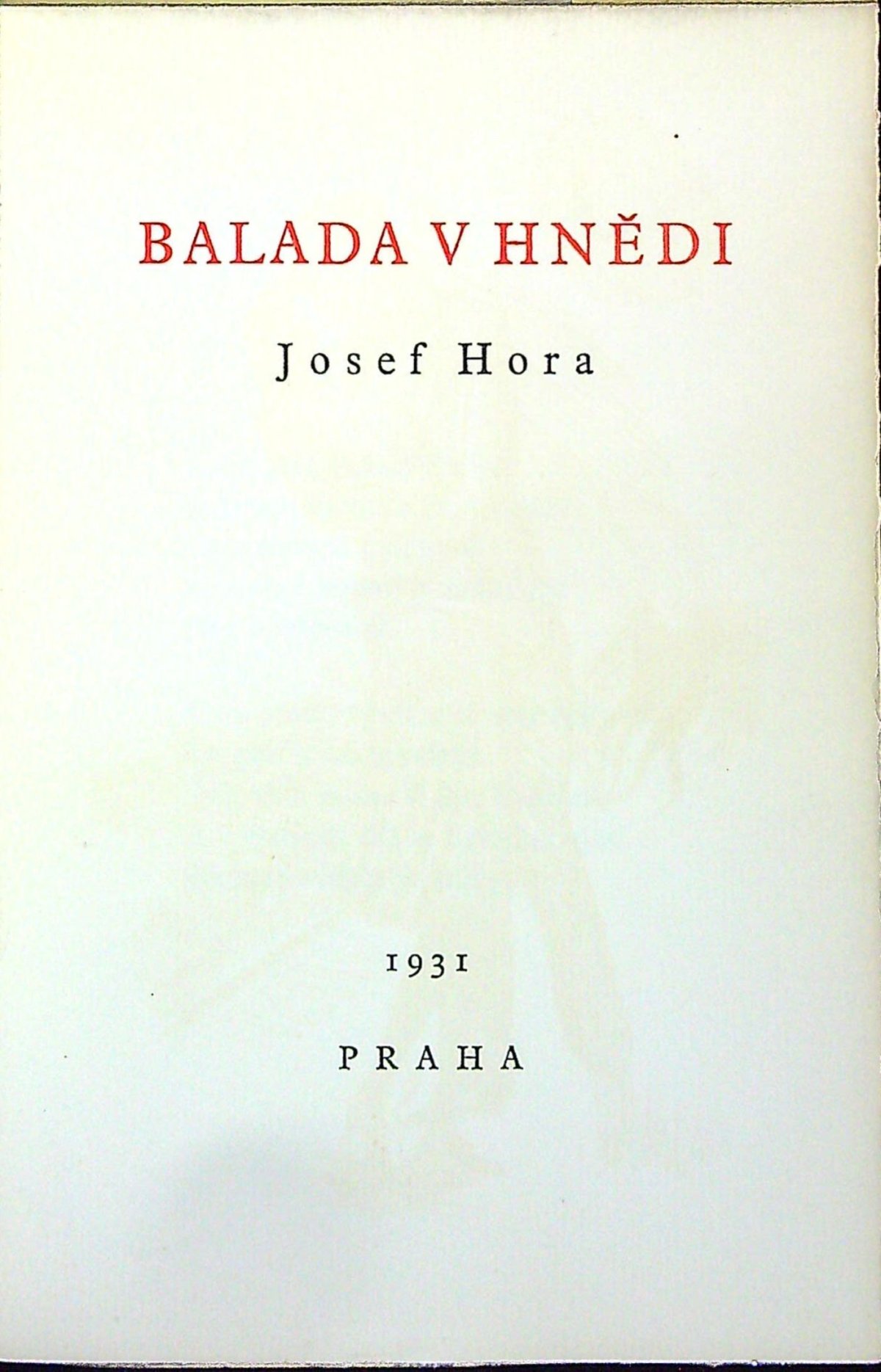 Balada v hnědi.