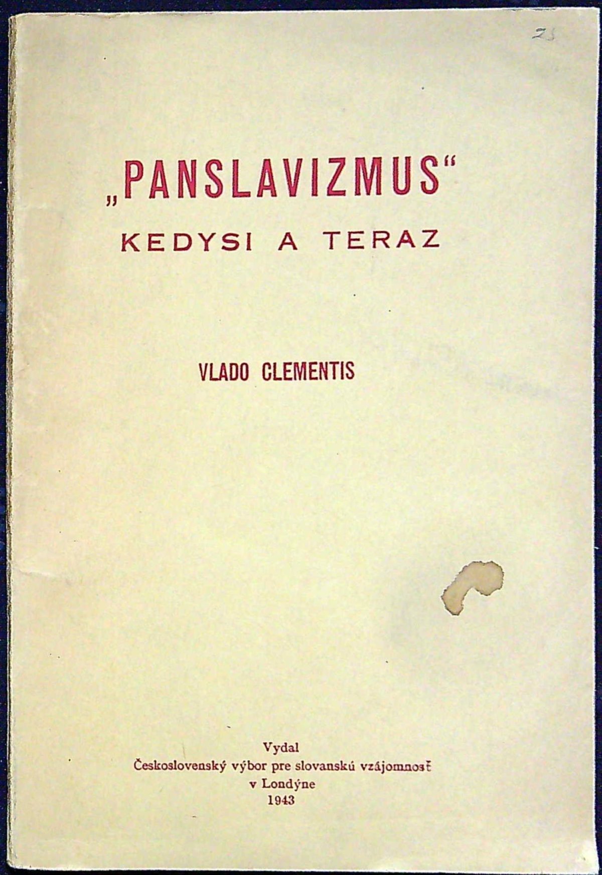 "Panslavizmus" kedysi a teraz.