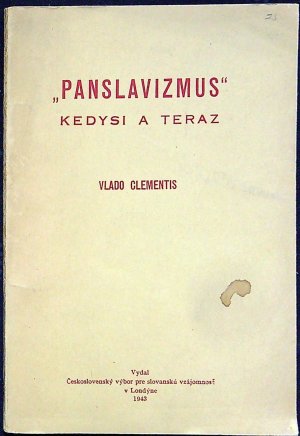 "Panslavizmus" kedysi a teraz.