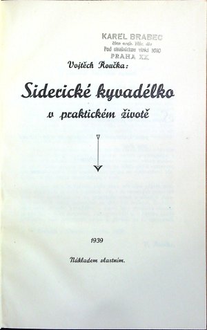 Siderické kyvadélko v praktickém životě.