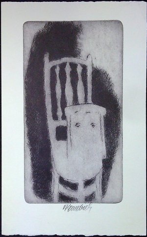 "Židle s opřeným obrazem"