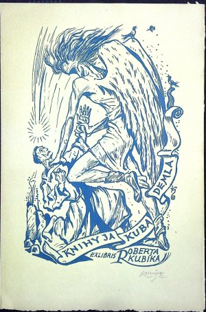 Knihy Jakuba Demla ex libris Roberta Kubíka (Zápas Jakuba s andělem)